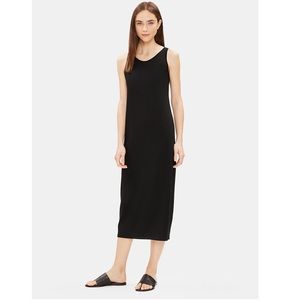 NWT Eileen Fisher System Black Tank Dress
